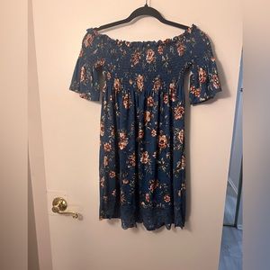 Blue flowers dress